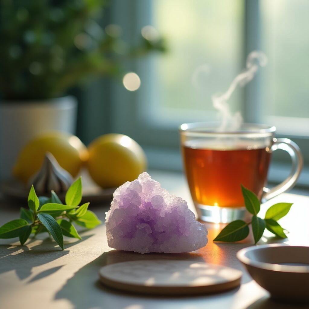 Ametista e Camomilla: Rilassamento e Connessione Spirituale
