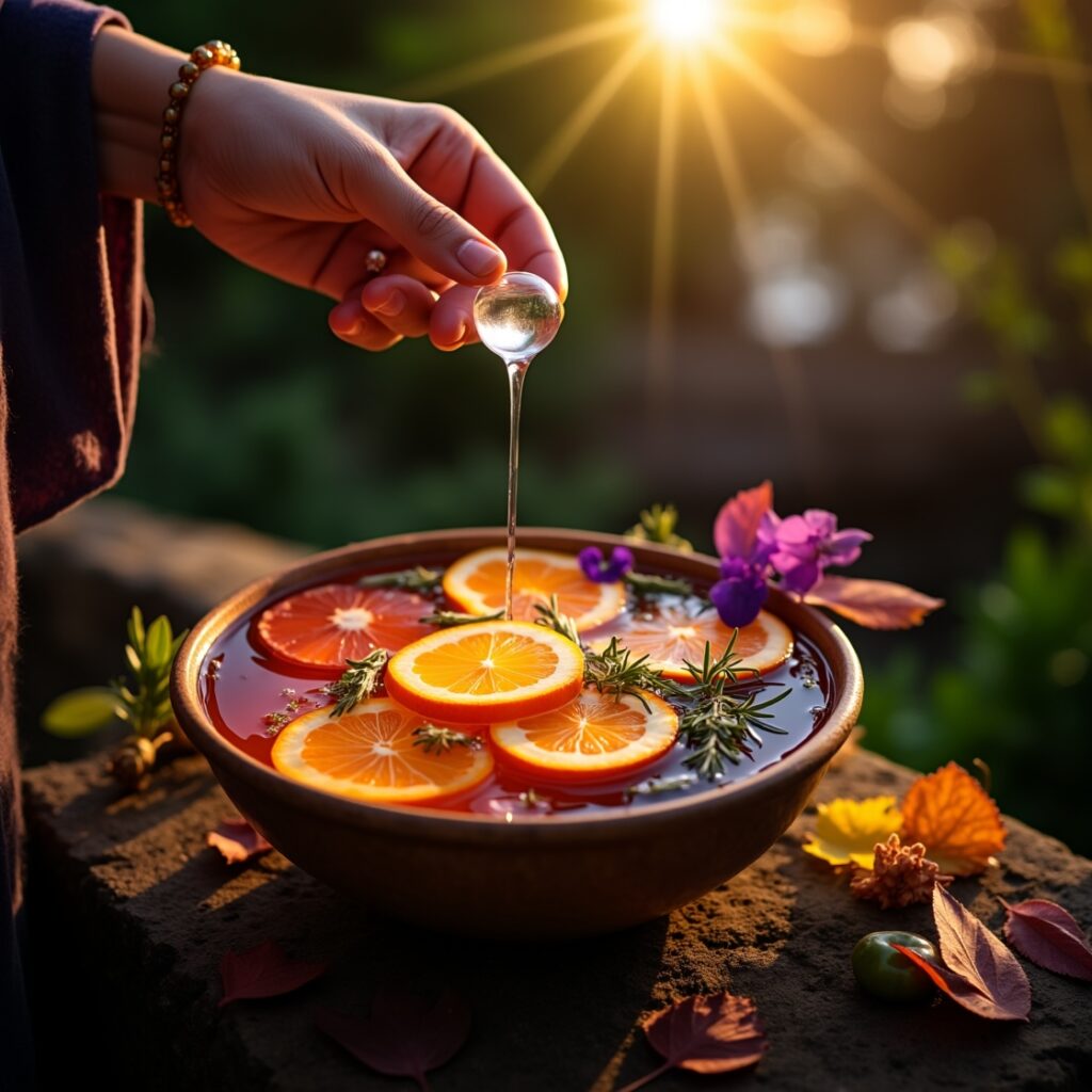 Purificazione dell’aura con agrumi e erbe solari per liberarsi dal confronto sociale