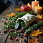 Scudo Verde di Samhain: erbe e cristalli per sciogliere l’invidia e mettere confini alle colleghe tossiche
