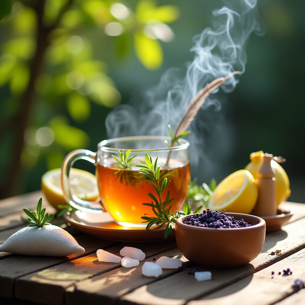 Purificare con Erbe e Cristalli: tisane, fumigazioni e piccoli rituali quotidiani