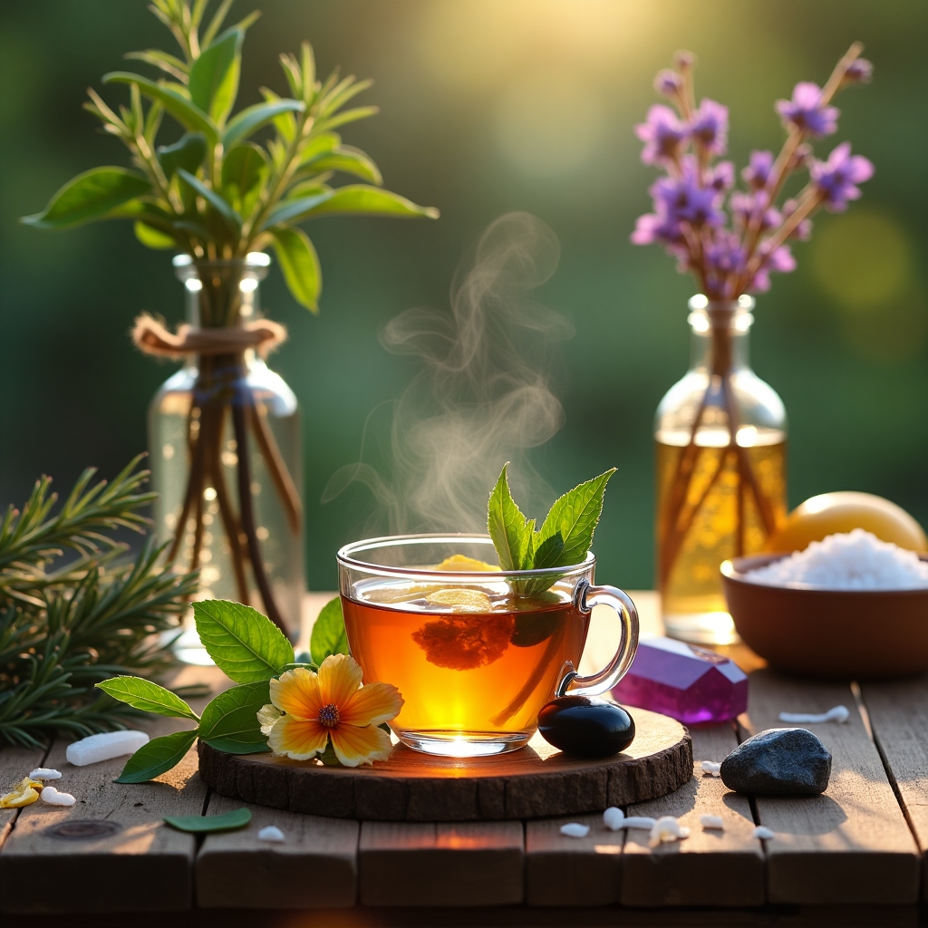 Sinergie quotidiane: erbe e cristalli per calma, protezione e bellezza