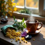 Sinergie d’autunno: erbe e cristalli per tisane, sacchetti e acque lunari