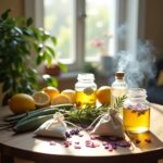 Erbe e cristalli per purificare: tisane, sacchetti e acque di luna