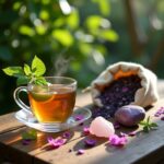 Rituali quotidiani con erbe e cristalli: tisane, sacchetti e acque lunari