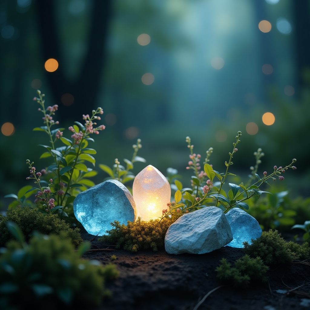 Erbe Magiche e Cristalli: La Saggezza della Pietra di Luna