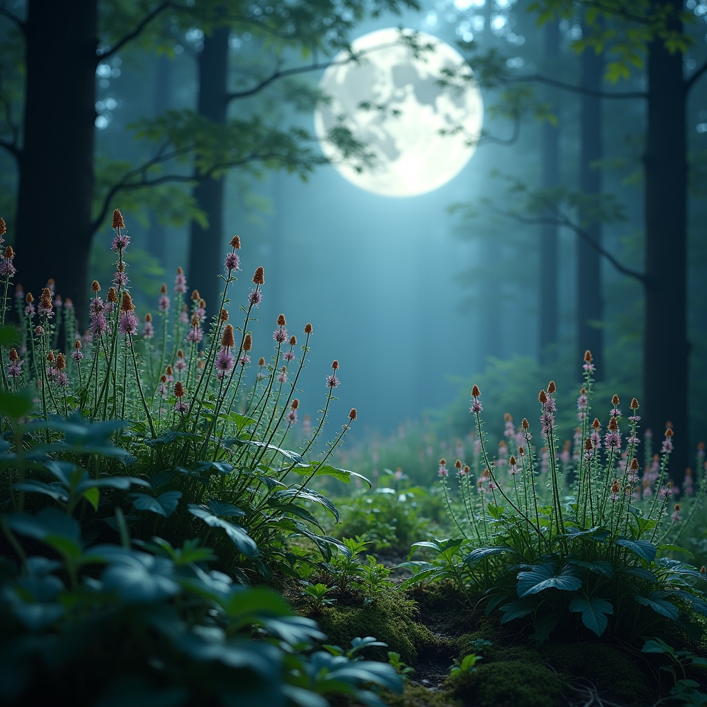 Erbe Magiche per la Purificazione: Il Potere delle Piante nella Gibbosa Calante