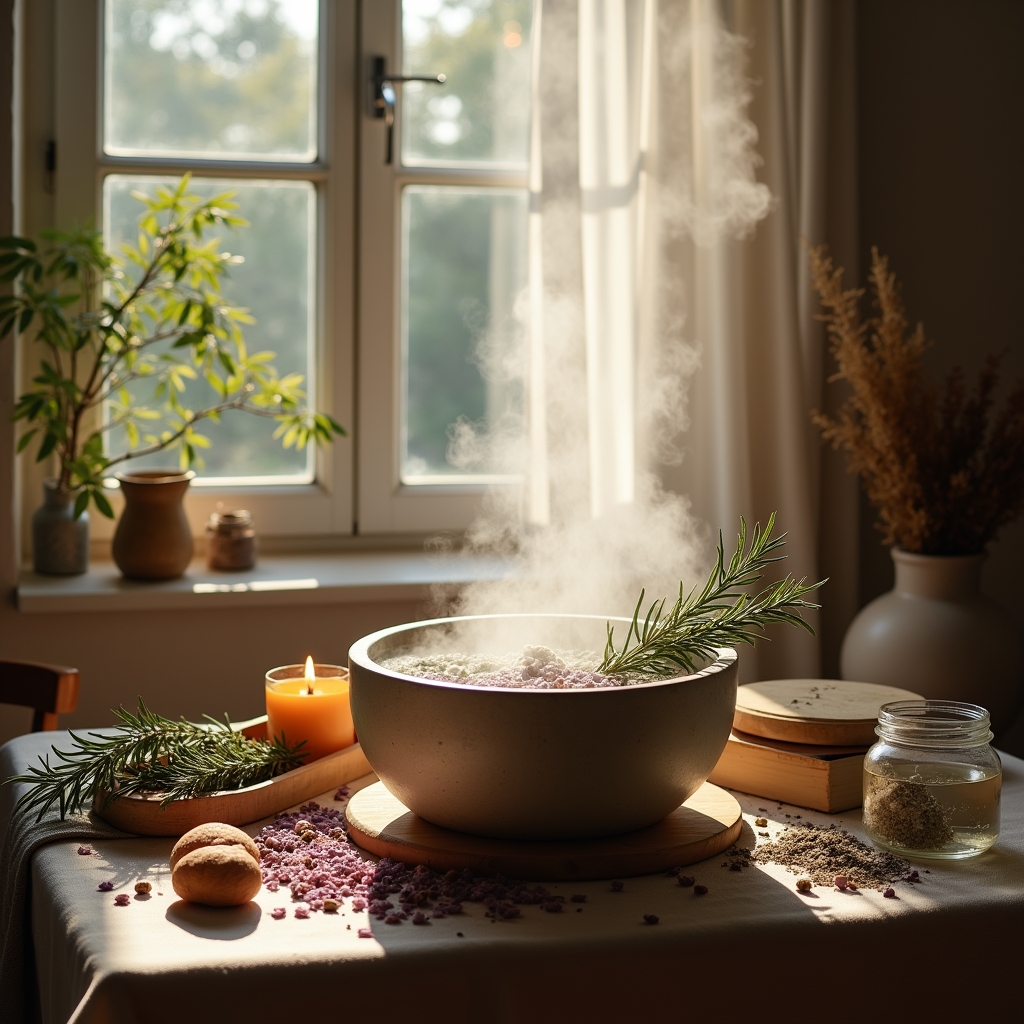 Rituali di Luna Calante: Purificazione Energetica con le Erbe Sacre per Rinnovare lo Spirito