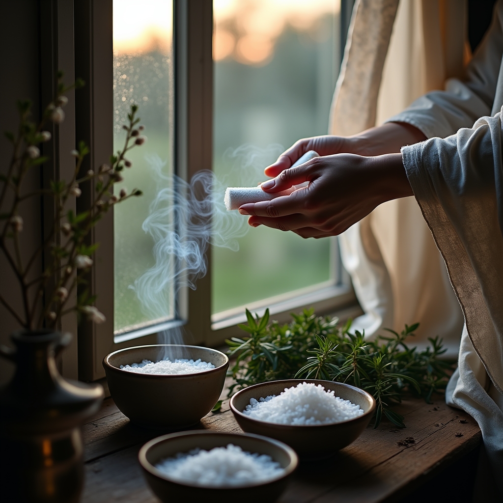 Rituali di Purificazione con la Luna Calante: Rinnovare la Tua Energia con Erbe e Intenti