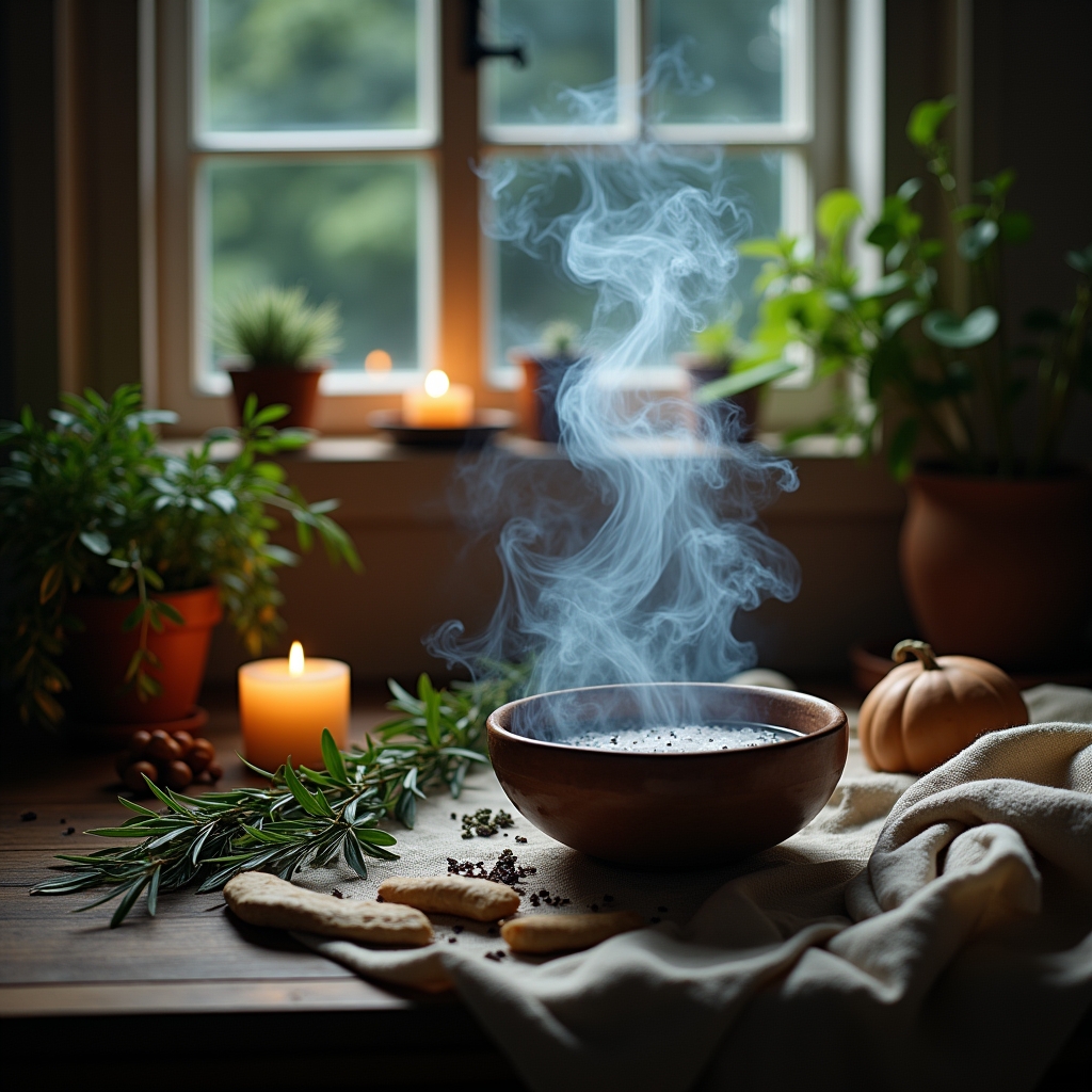 Purificazione Profonda con la Luna Calante: Rituali ed Erbe per Lasciare Andare il Vecchio