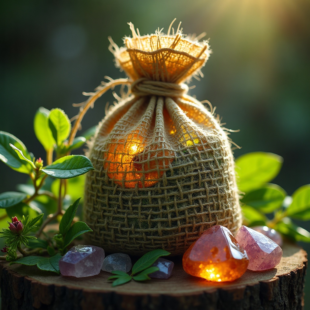 Come Creare un Sacchetto Magico di Protezione con Erbe e Cristalli